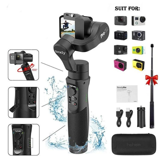 3-Axis Handheld Gimbal Waterproof Action Camera Stabilizer -0