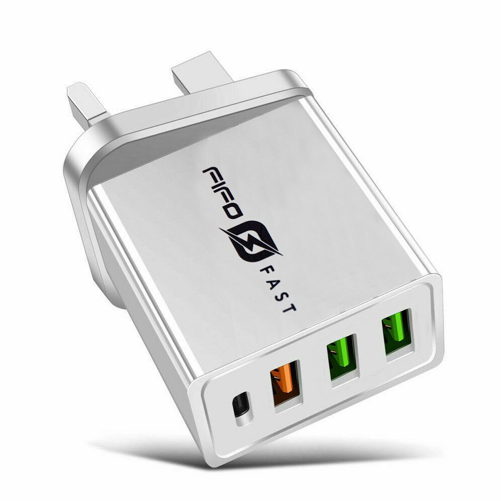 4 Multi-Port Fast PD Quick Charge QC 3