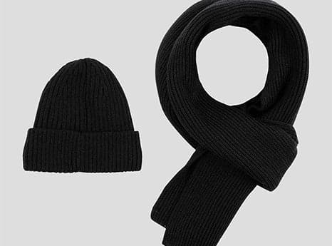  Knitted Hat and Scarf Set-2