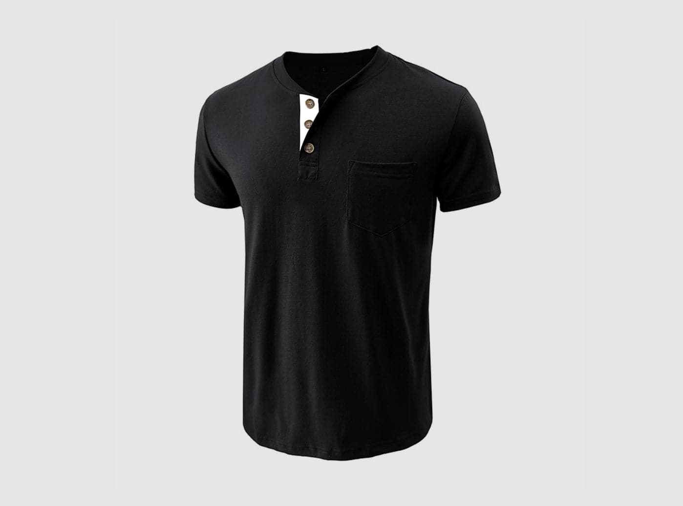 Men's  Simply Collared Soft Cotton T-Shirt-2