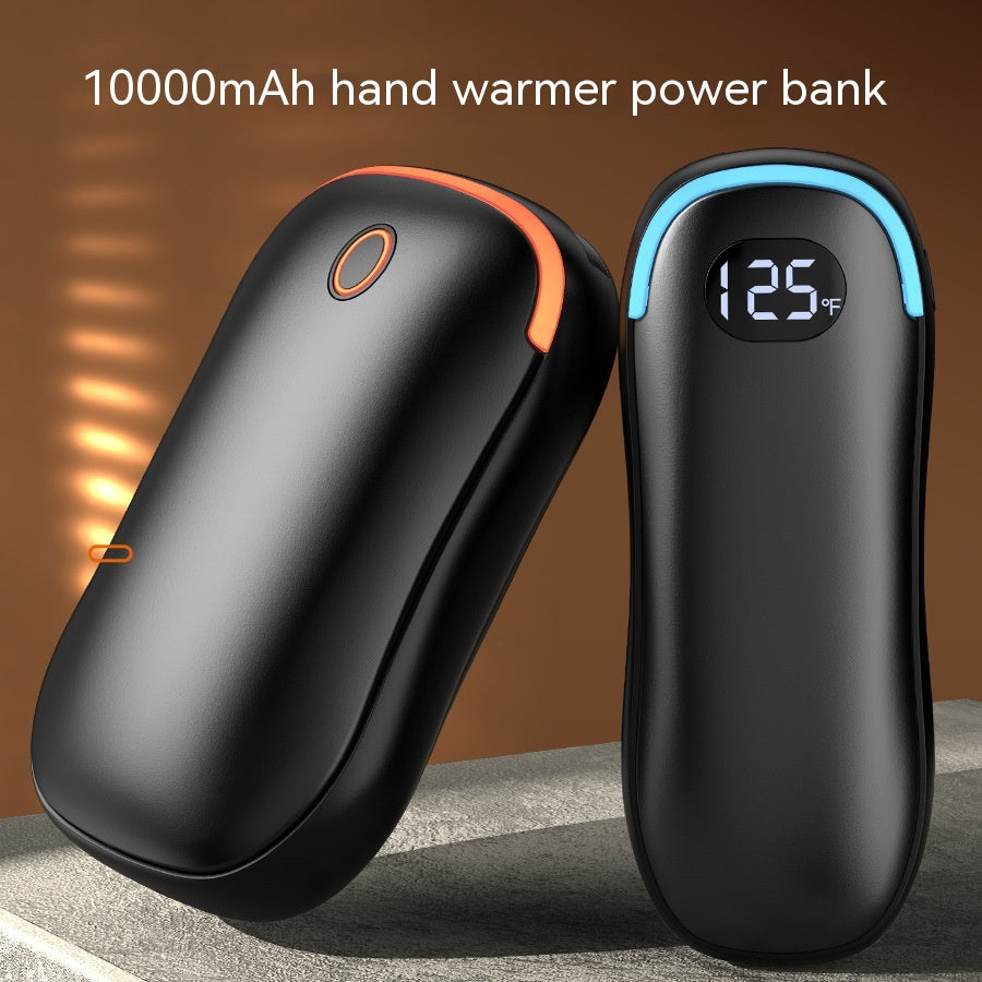 Power Bank Hand Warmer Digital Display Temperature Control Double Sided Heating Pad - Memoriex