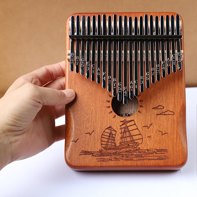 Thumb Piano Kalimba 21-Note Five-Finger Piano Girls Beginner Musical Instruments Kalimba Finger m Piano Authentic - Memoriex 