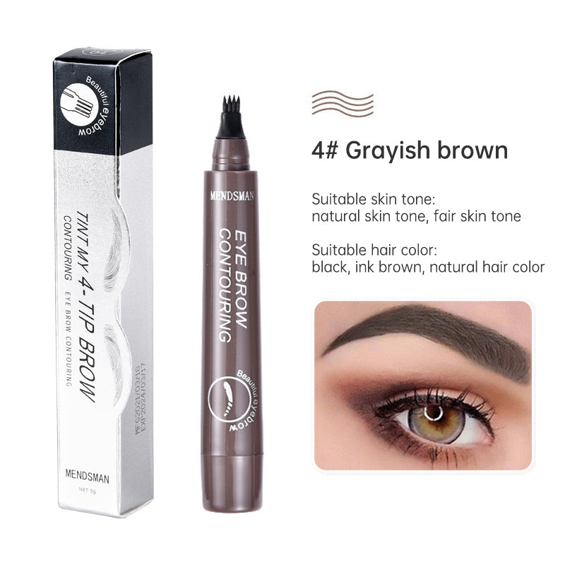 Long Lasting 5 Colors Sketch Liquid Eye Brow Pencil Waterproof Microblading Tattoo Fork Tip Eyebrow Pencil - Memoriex 