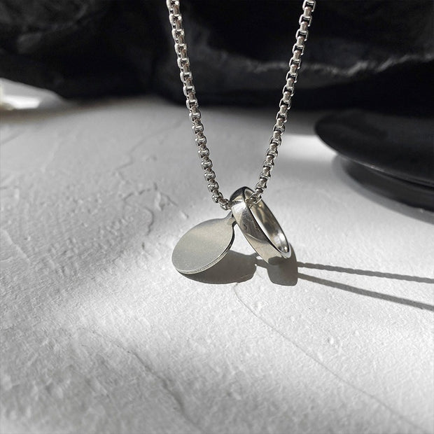 New Hip-Hop Accessories Sweater Chain Military Titanium Steel Necklace Men's Jewelry - Memoriex