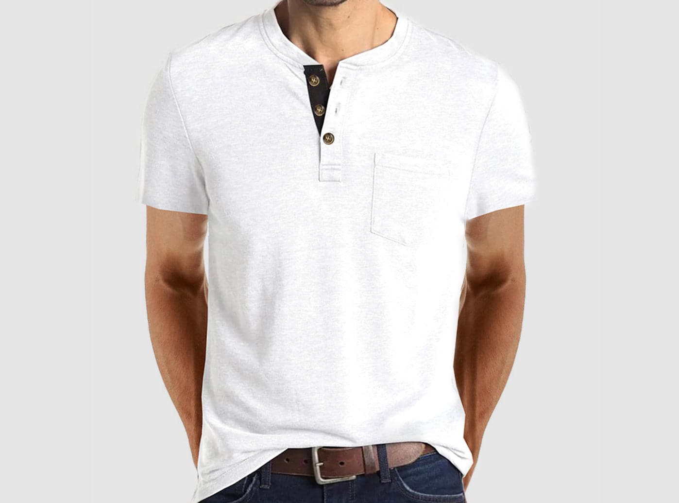 Men's  Simply Collared Soft Cotton T-Shirt-6