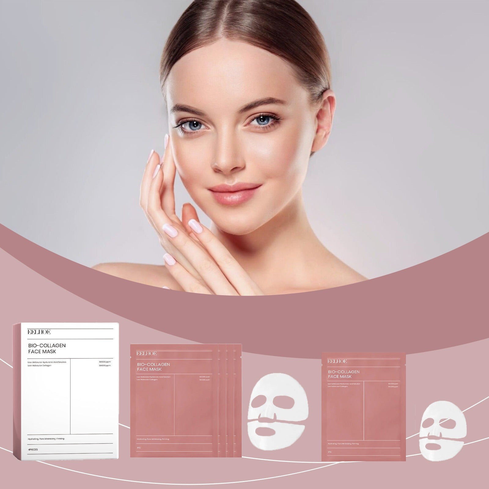 EELHOE Collagen facial mask Series Facial Care Rich and Soft Skin Moisturizing facial mask Series - Memoriex 