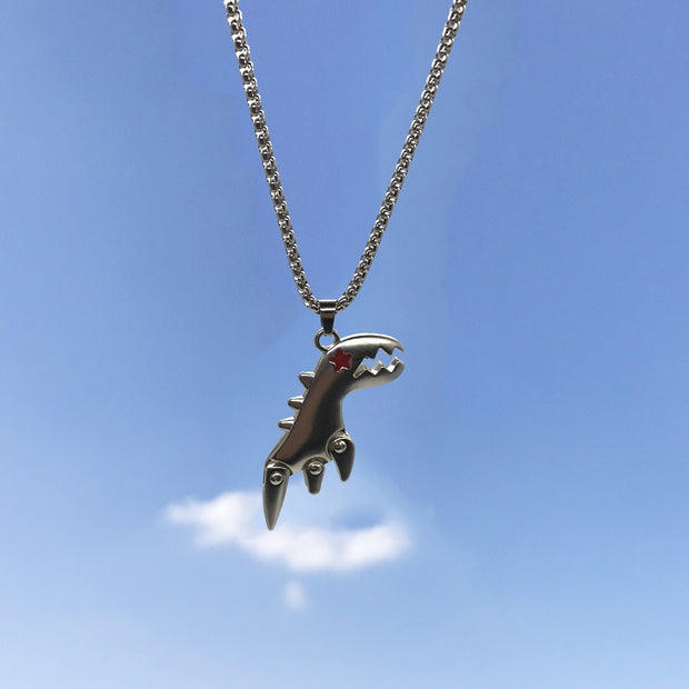 New Hip-Hop Accessories Sweater Chain Military Titanium Steel Necklace Men's Jewelry - Memoriex