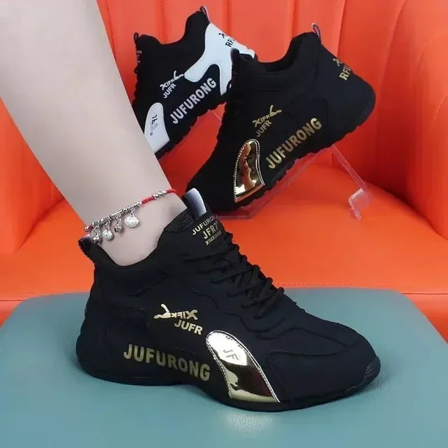 Shoes for Women Summer New Breathable Ladies Lace Up Sports Platform Sneakers Women Walking Designer Shoes Zapatos De Mujer - Memoriex 