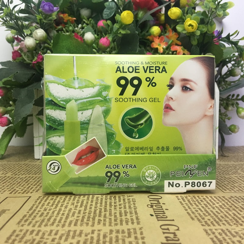 PNF Brand Aloe Vera Natural Moisturizer Lipstick Temperature Changed Color Lipbalm Natural Magic Pink Protector Lips Cosmetics - Memoriex 