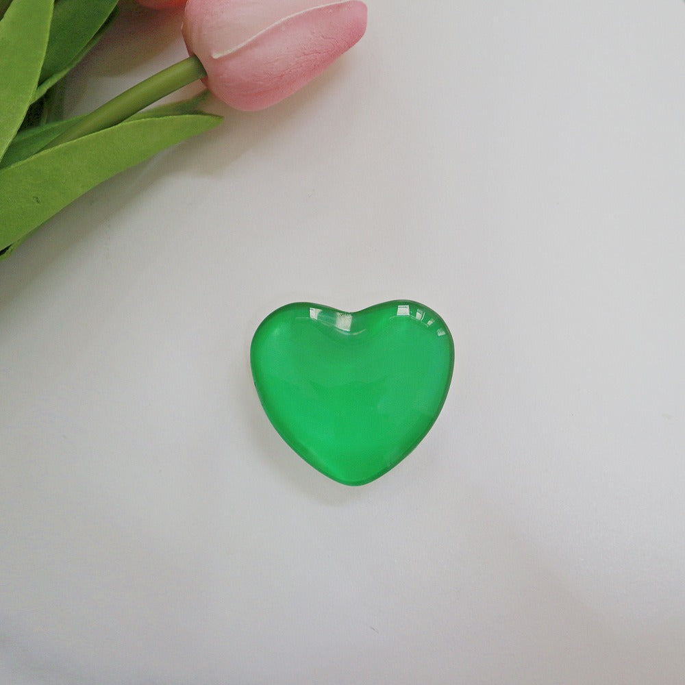 Candy colored heart-shaped stand three-dimensional heart-shaped crystal white stand cute small stand universal - Memoriex 