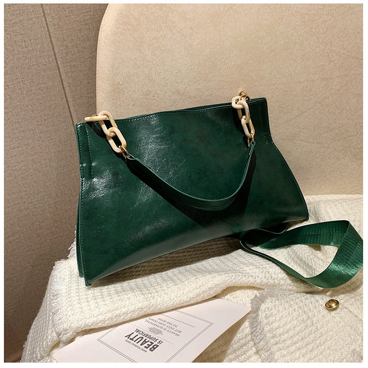 New Design Handbags Women Shoulder Bag Soft Synthetic Leather Crossbody Large Capacity Fashion Female Underarm Bags - Memoriex 