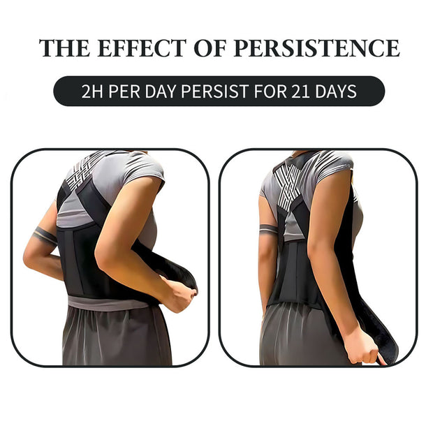 Posture correction belt with strong open back correction Beibejia anti hunchback adult student back support - Memoriex