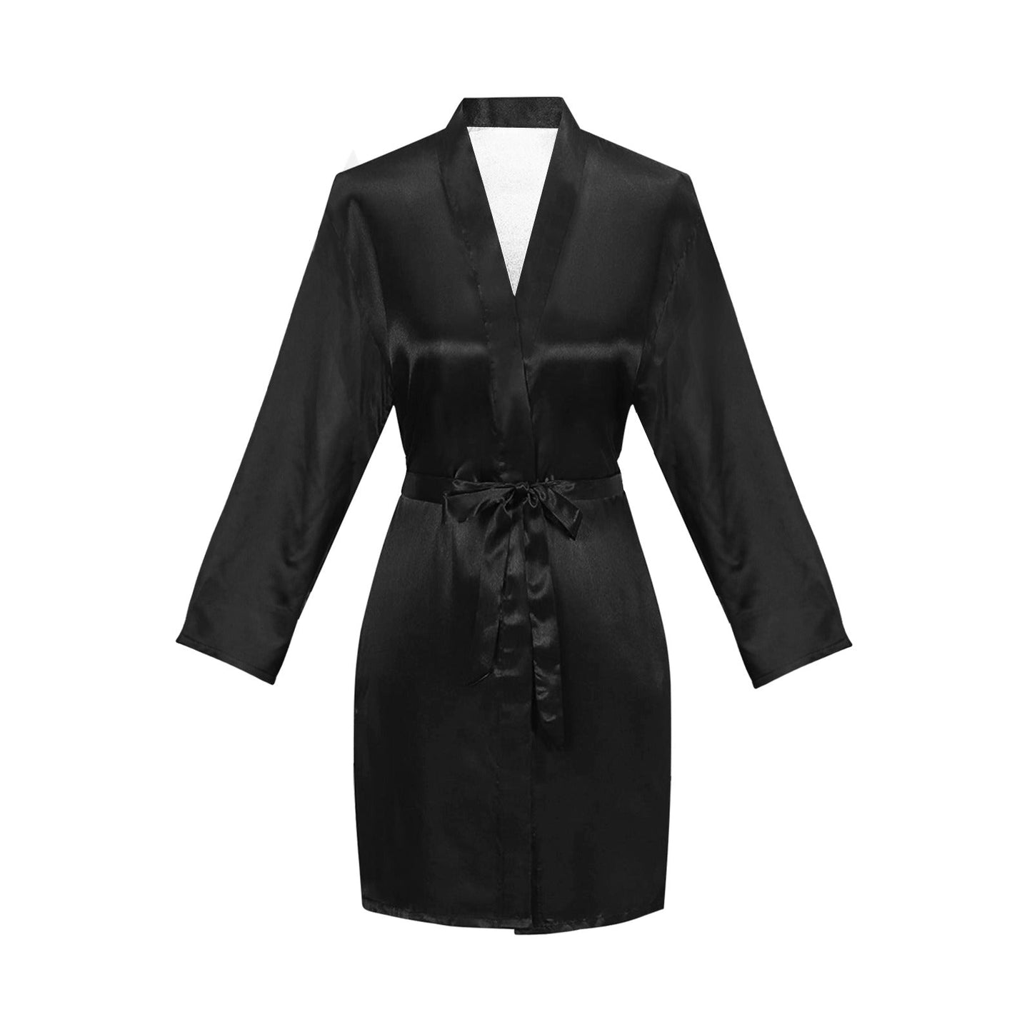 Be My Valentine Women's Long Sleeve Belted Satin Feel Dressing Lounge Robe by Baha Ranch Western Wear-3