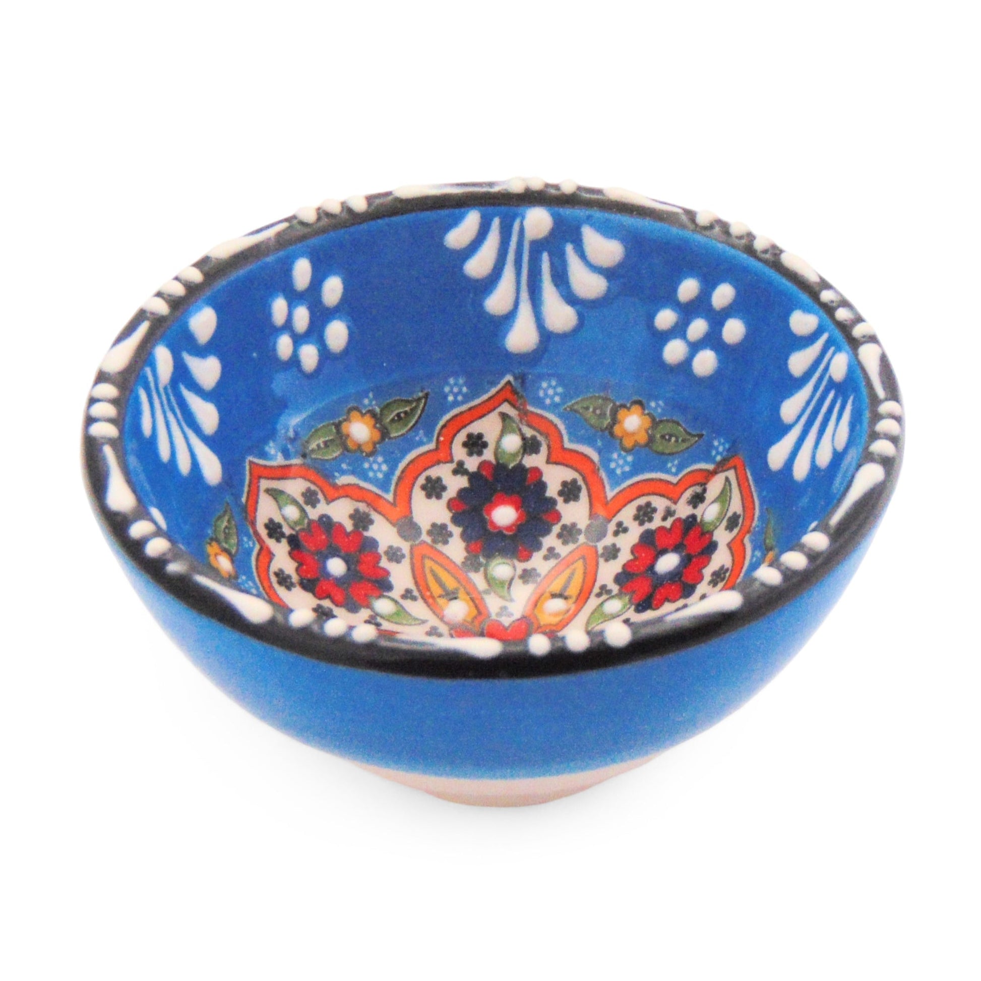 Handmade Ceramic Bowl Mexican Maya 8cm-0