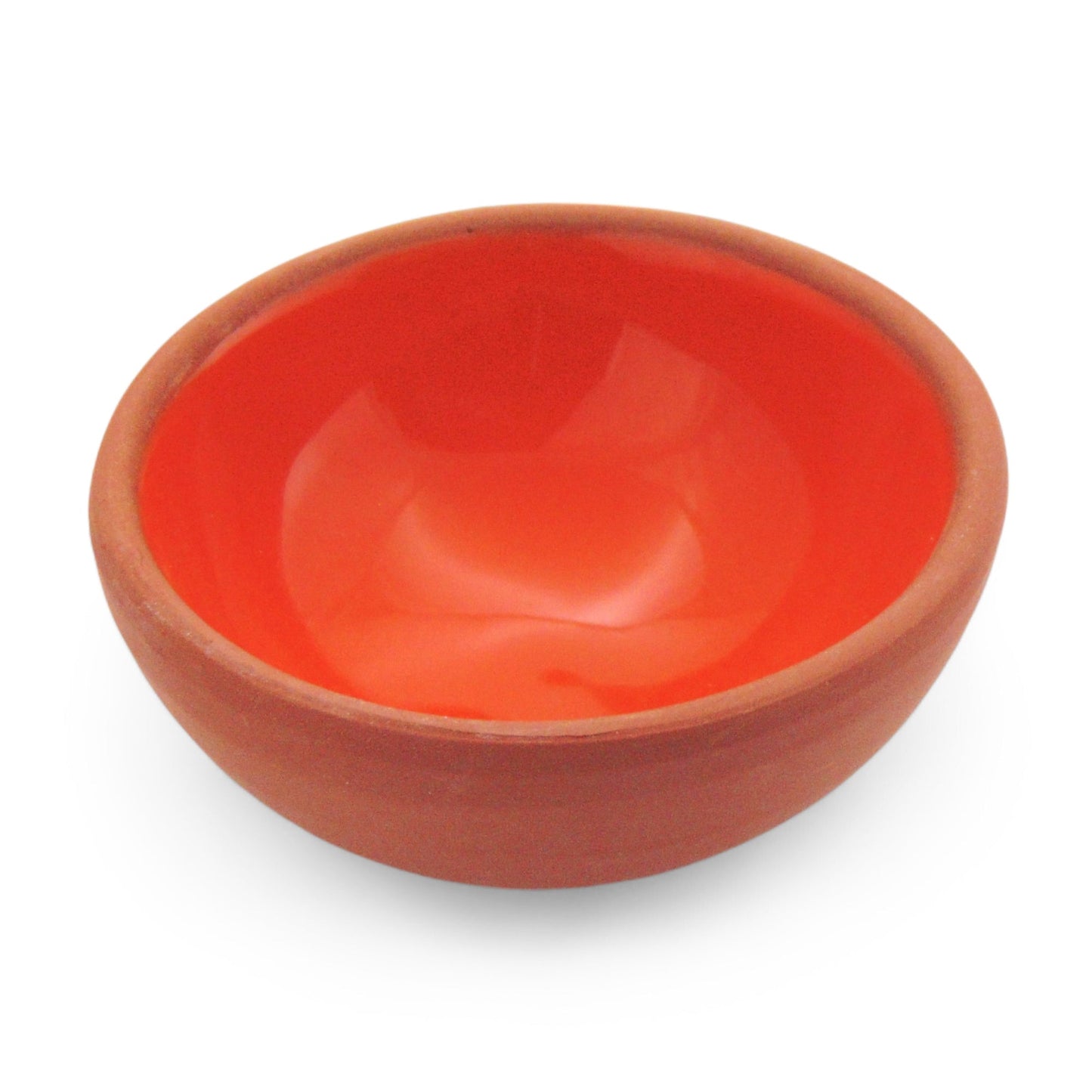 Handmade Ceramic Bowl Moroccan Orange 8cm-0