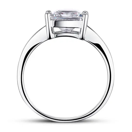 1.5 Ct Princes Cut Solid 925 Sterling Silver Wedding Promise Engagement Ring XFR8006-2