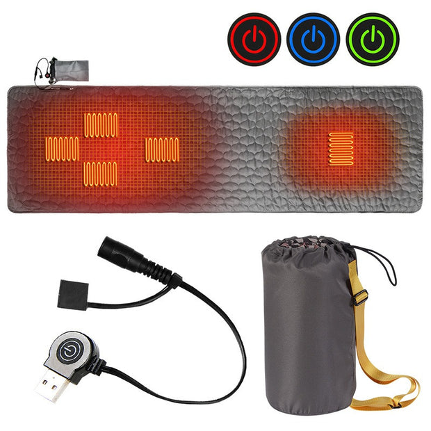 Winter New Smart Charging Portable Heating Sleeping Pad Outdoor Camping Sleeping Bag Pad Individual Camping Thermal Pad - Memoriex