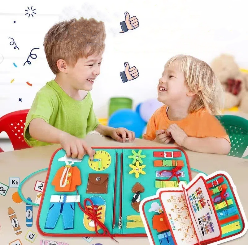 Handheld felt learning board, early education board, cross-border felt early education teaching aids, children's puzzle toys, dr - Memoriex 