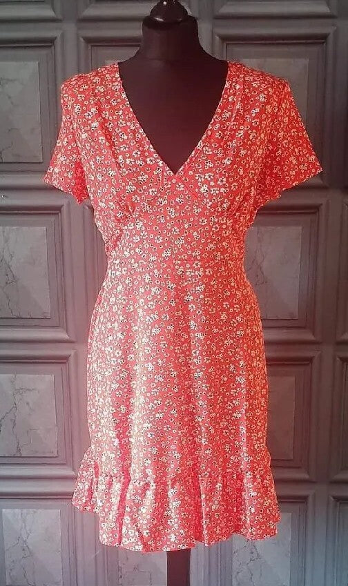 Womens Floral Beach Sun Dress Ladies Swing Holiday Midi Summer Dresses-0