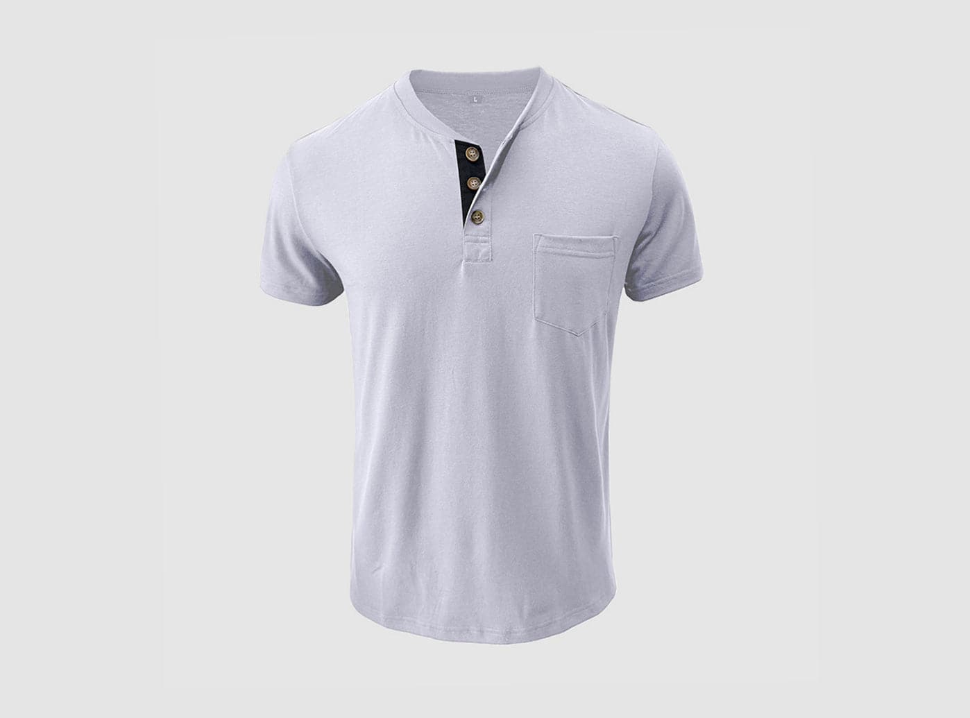 Men's  Simply Collared Soft Cotton T-Shirt-5