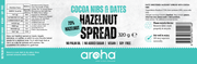 Aroha Cocoa Nib Hazelnut Spread 73% Hazelnut, 320 gr-1