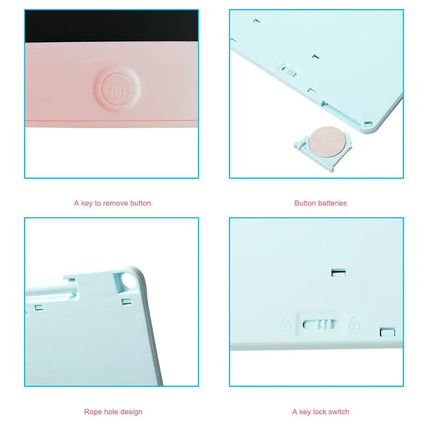 12 Inch Handwriting Board Color Pen Children's Drawing Board LCD Liquid Crystal Handwriting Board Intelligent Electronic Small Blackboard - Memoriex 