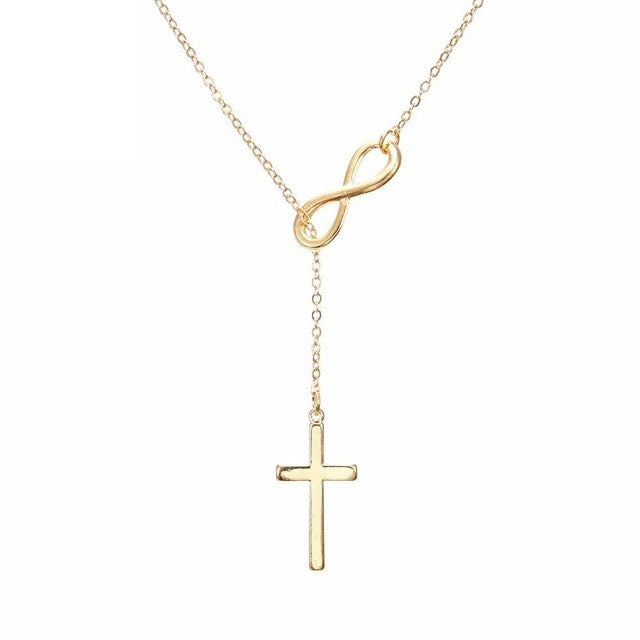 Small Gold Cross Pendant Necklace Women Girl Kids,Mini Charm Pendant - Memoriex 