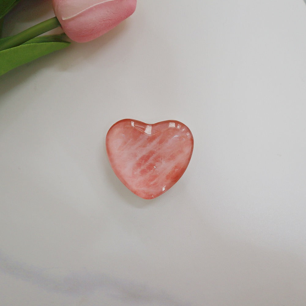 Candy colored heart-shaped stand three-dimensional heart-shaped crystal white stand cute small stand universal - Memoriex 