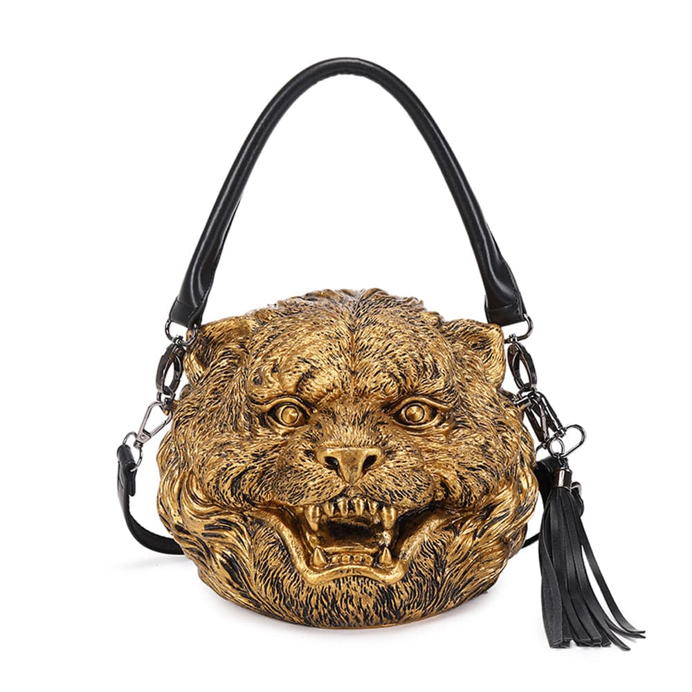 3D Backpack, Fashion 3D Happy Small Tiger Head SquareBag,  Cross Body Handle Shoulder Bag-4