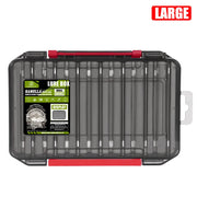 14-Compartment Fishing Tackle Box for Accessories, Lures & Hooks, Double-Sided Organizer. - Memoriex 