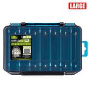 14-Compartment Fishing Tackle Box for Accessories, Lures & Hooks, Double-Sided Organizer. - Memoriex 