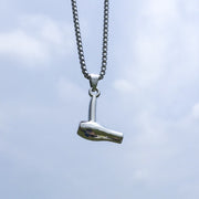 New Hip-Hop Accessories Sweater Chain Military Titanium Steel Necklace Men's Jewelry - Memoriex