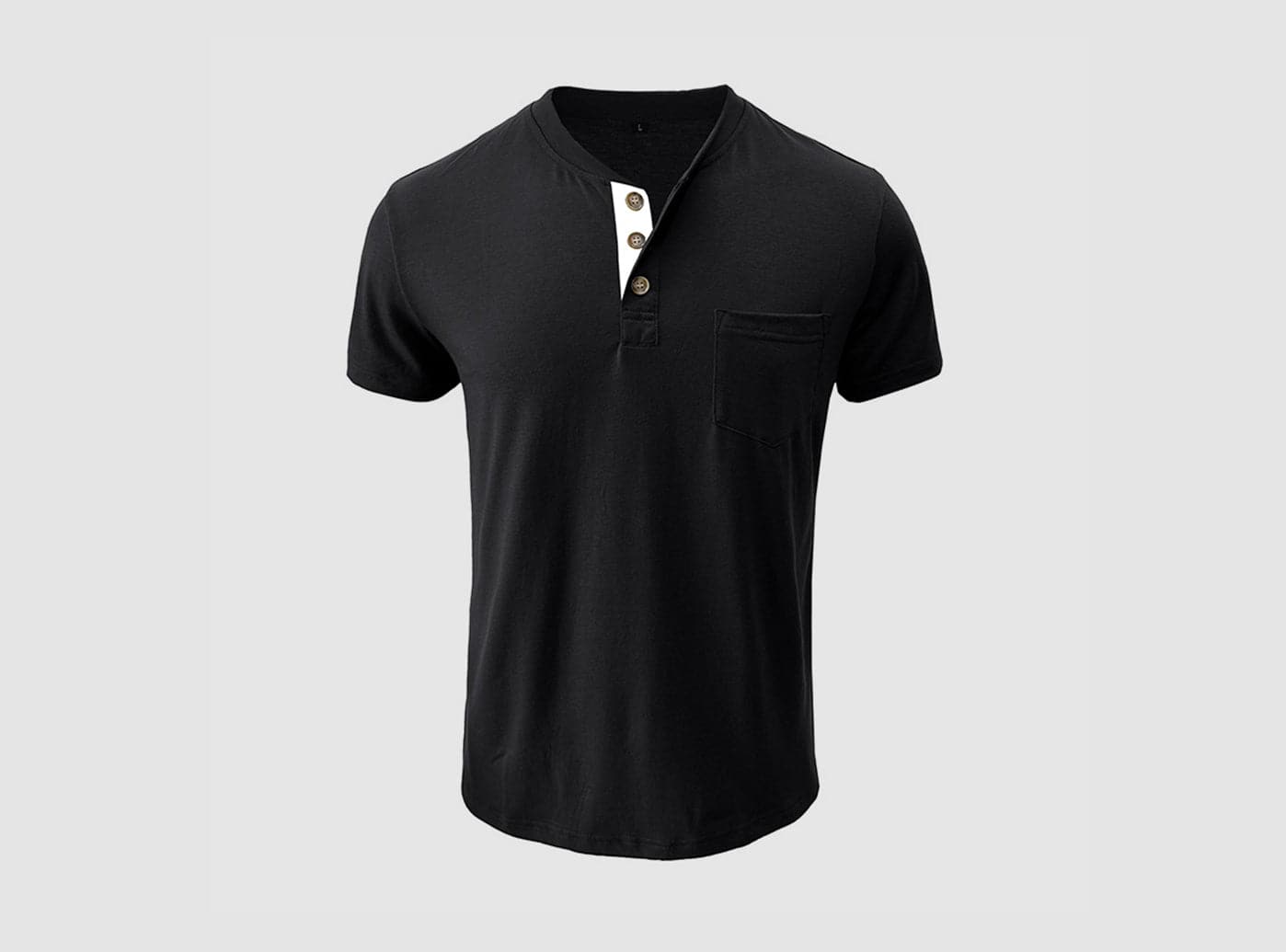 Men's  Simply Collared Soft Cotton T-Shirt-0