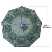 16 Holes Fish Trap Cast Net Cast Folding Fishing Net - Memoriex 