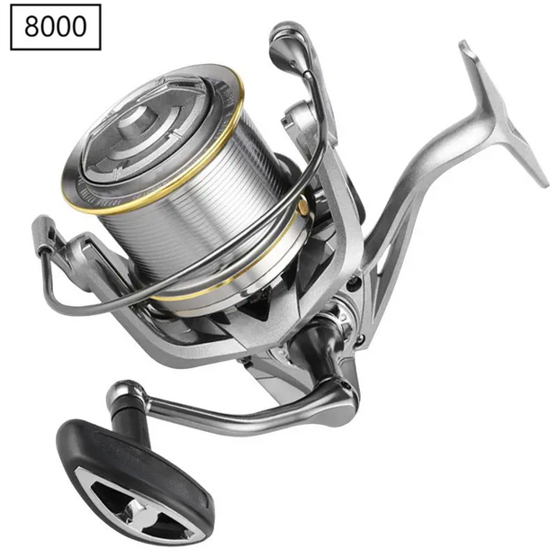 17+1BB 8000-14000 Series Aluminum Alloy Spool Fishing Reel, 4.8:1 Gear Ratio, Durable Long Casting for Baitcasting - Memoriex 