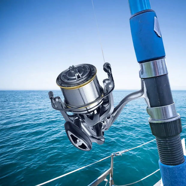 17+1BB 8000-14000 Series Aluminum Alloy Spool Fishing Reel, 4.8:1 Gear Ratio, Durable Long Casting for Baitcasting - Memoriex 