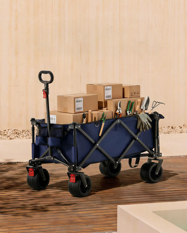 180L Folding Outdoor Trolley Wagon-0
