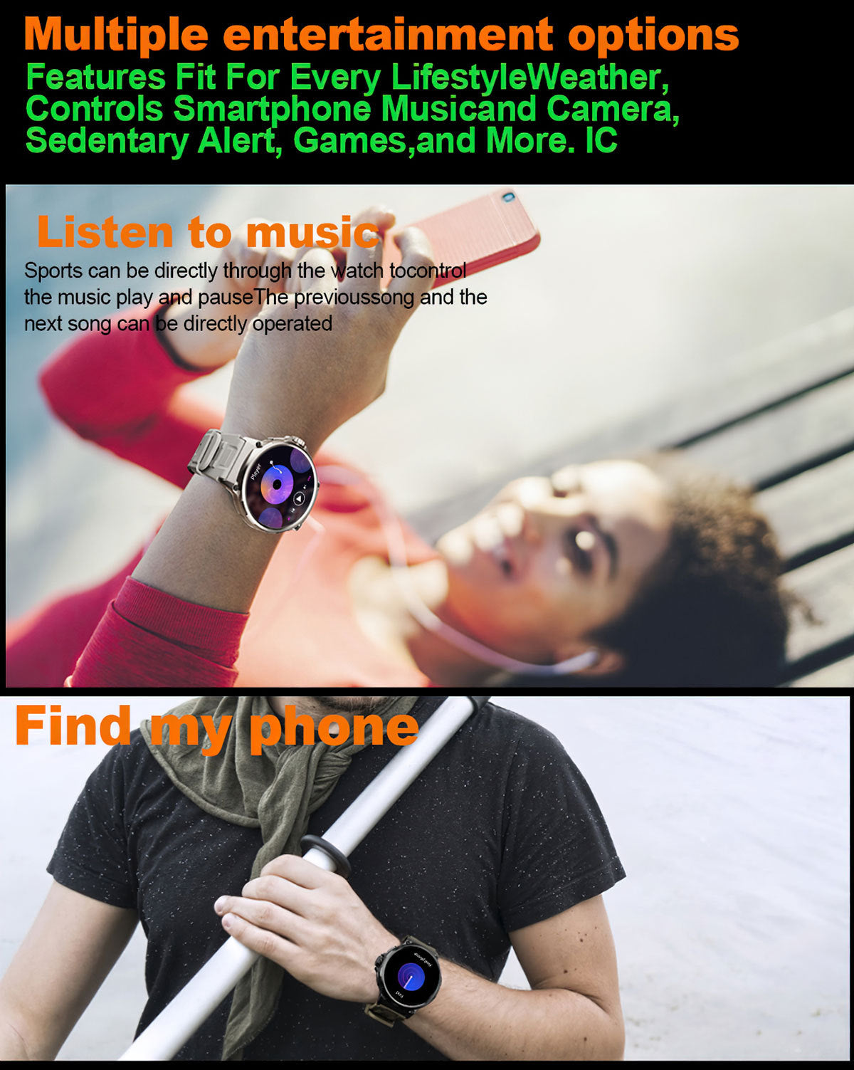 Wearable Technology -  Smartwatch with Heart Rate, Blood Oxygen, and Multi-Sports Tracking - Memoriex