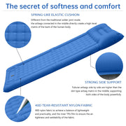 Outdoor thicken self-inflating camping mattress: ultralight, with built-in pump, ideal for travel, hiking, fishing. - Memoriex