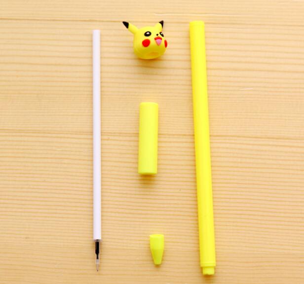 2pc Cartoon Kawaii Cute Plastic Pokemon Gel Pens For Kids Novelty Gift Korean Stationery Office School Supplies - Memoriex 