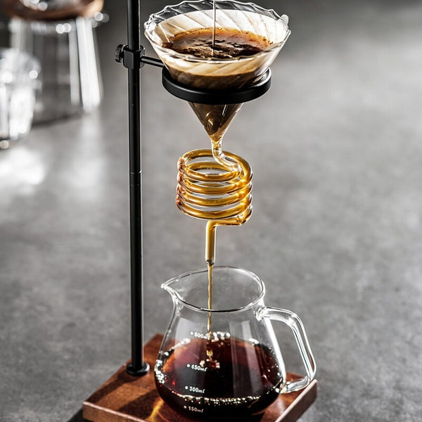 Spiral Pour-Over Coffee Filter Holder, Americano Dripper Stand