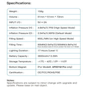 Inflation Pump Outdoor Camping Inflatable Pump Portable Mini Electric Pump Outdoor Supplies High-Power Portable Inflatable Pump - Memoriex