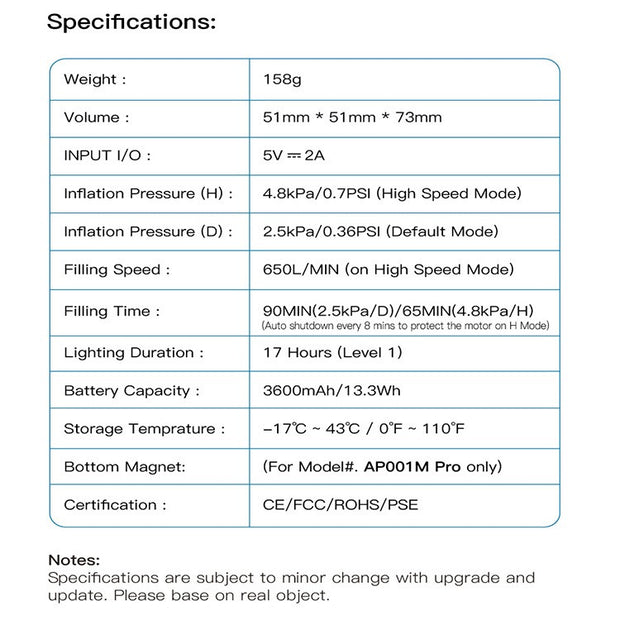 Inflation Pump Outdoor Camping Inflatable Pump Portable Mini Electric Pump Outdoor Supplies High-Power Portable Inflatable Pump - Memoriex