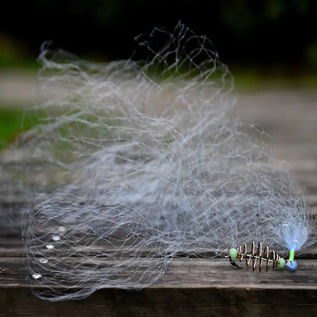 1PC New Fishing Net Fishing Cage fishnet Design Copper Spring Shoal Net Netting Fishing Tackle Fishing Supplies - Memoriex 