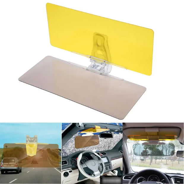 1Pcs Car Sun Visor HD Anti Sunlight Dazzling Goggle Day Night Vision Driving Mirror UV Fold Flip Down Clear View Car Styling - Memoriex 