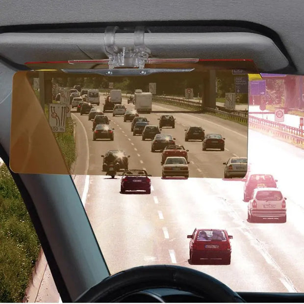 1Pcs Car Sun Visor HD Anti Sunlight Dazzling Goggle Day Night Vision Driving Mirror UV Fold Flip Down Clear View Car Styling - Memoriex 