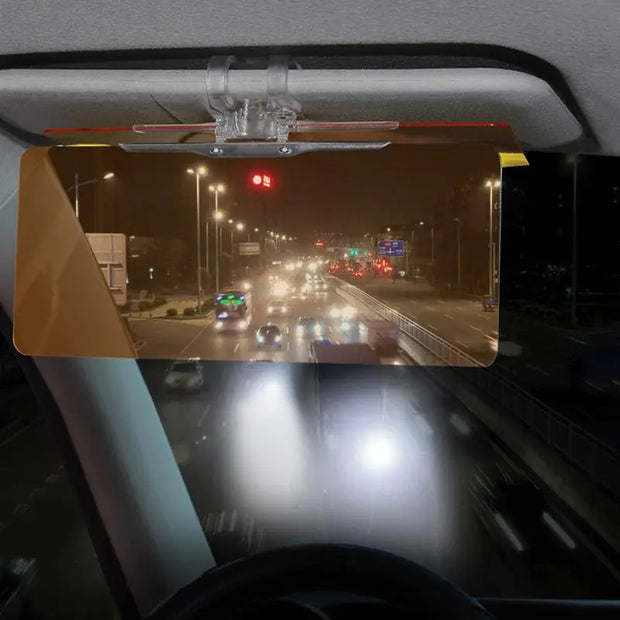 1Pcs Car Sun Visor HD Anti Sunlight Dazzling Goggle Day Night Vision Driving Mirror UV Fold Flip Down Clear View Car Styling - Memoriex 