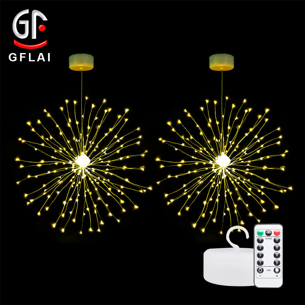 2 Pack Firework Lights Led Copper Wire Starburst String Lights-0