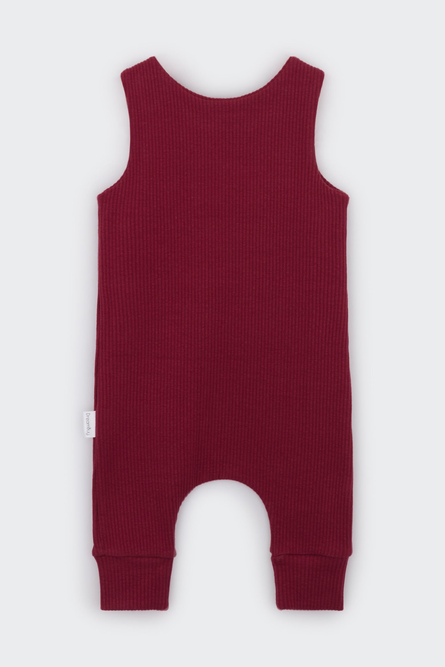 Claret Red Dungarees-4