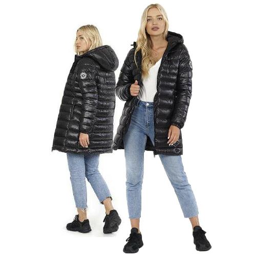 Ladies Brave Soul EverettLong2 Padded Jacket-0